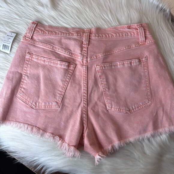 Juicy Couture Acid Wash Wild Peach Pacific Short HR Shorts Size 28 - Picture 13 of 13